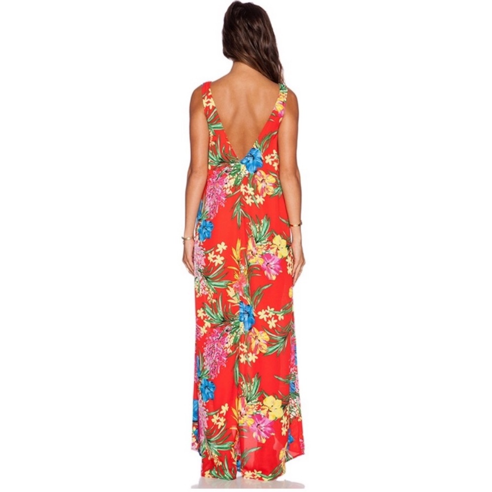 Show Me Your MuMu Kiersten Tropical Tango Maxi Dress, size Small - Picture 3 of 8